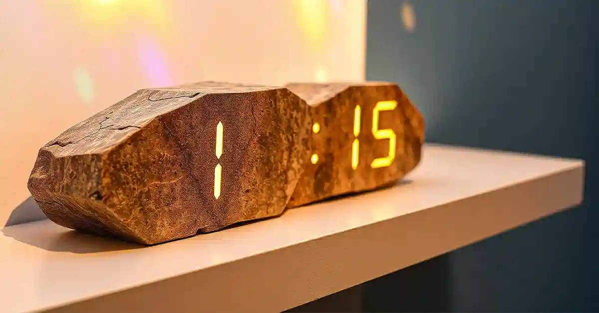Tischling Rock Weighted Clock